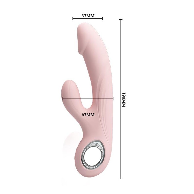 Wibrator łechtaczkowy królik punkt g 7trybów 19cm